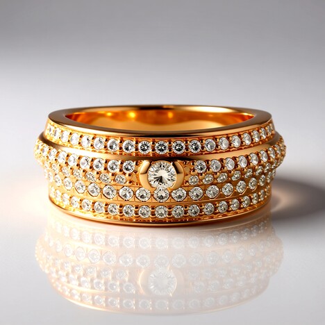 Anello in oro con Diamante Rose de France SI1 di Argyle (Annette)