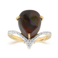 Feuerachat-Goldring