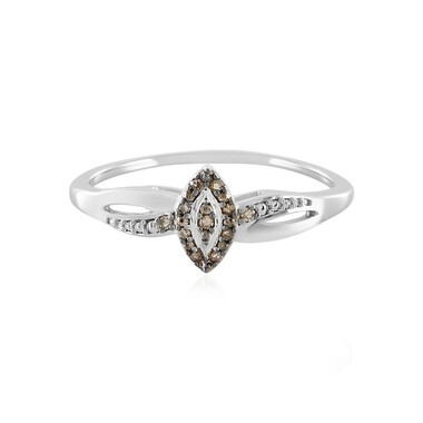 Anello in argento con Diamante Champagne SI1