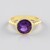 Anello in argento con Ametista Zambiana