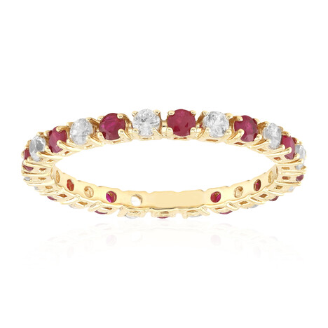 Anello in oro con Rubino Mozambico