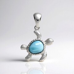 Ciondolo in argento con Larimar