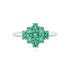 Anillo en plata con Esmeralda de Colombia