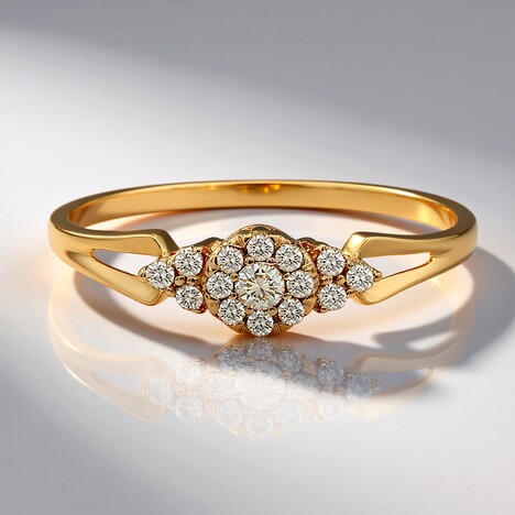 Anello in oro con Diamante Rose de France SI1 di Argyle (Annette)