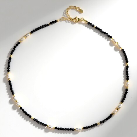 Collana in argento con Perla d'Acqua Dolce Bianca