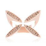 Anello in argento con Diamante Argyle Rose de France I1 (Annette)