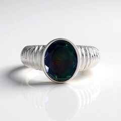 Anello in argento con Opale Mezezo (de Melo Essence)
