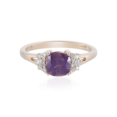 Anello in oro con Zaffiro Luc Yen (non riscaldato) (AMAYANI)