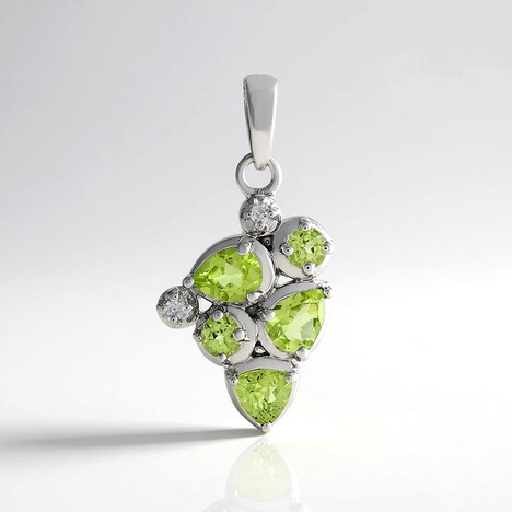 Ciondolo in argento con Peridoto