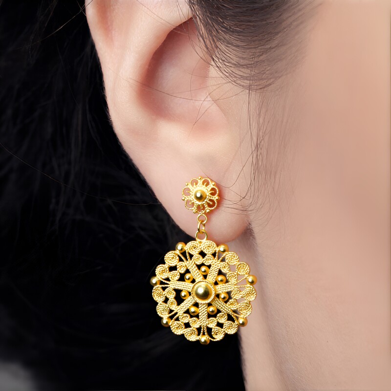 Orecchini in argento (Joias do Paraíso)