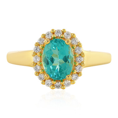Anello in argento con Apatite Blu