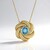 Collana in argento con Topazio Blu Svizzero (Ornaments by de Melo)