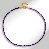 Collana in argento con Ametista Zambiana