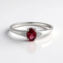 Anello in argento con Tormalina Rosa Brasiliana