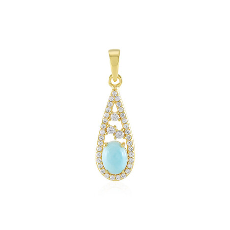 Colgante en plata con Larimar