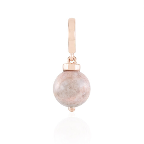 Colgante en plata con Jaspe cebra rosa (MONOSONO COLLECTION)