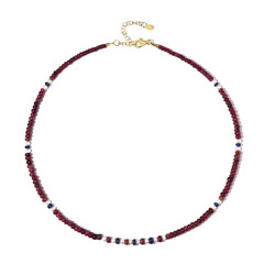 Collier en argent et Rubis (Riya)