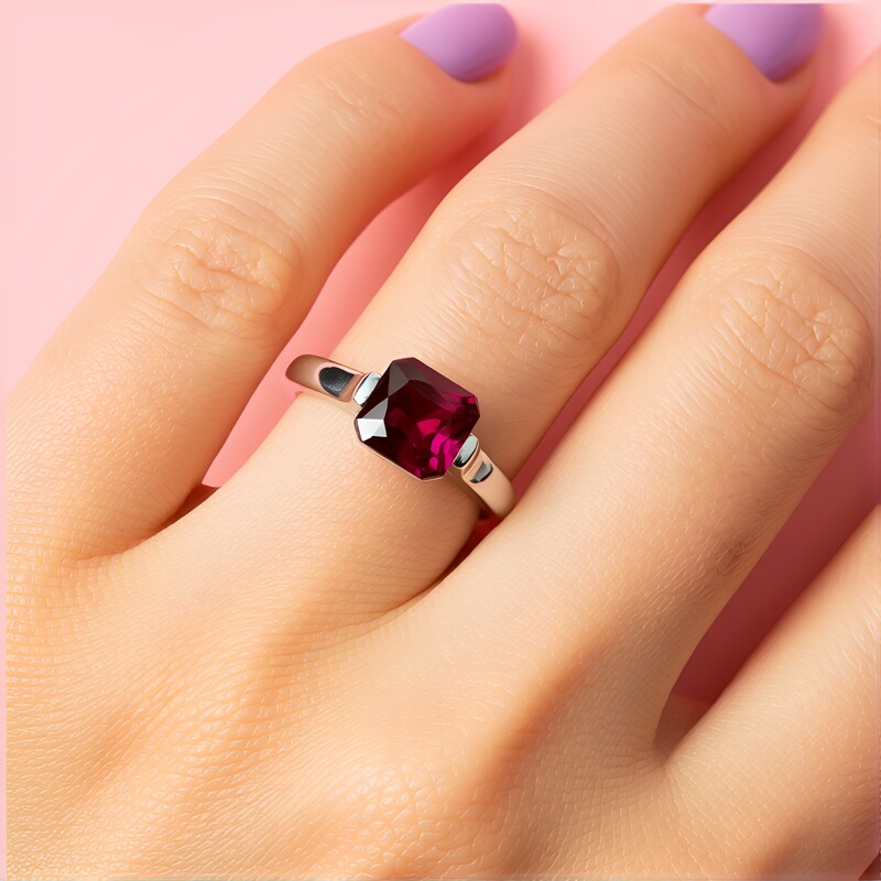 Madagaskar-Rubin-Silberring