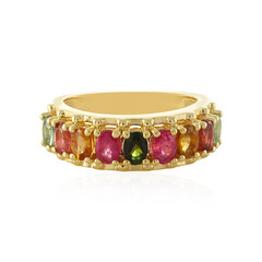 Zilveren ring met toermalijnen