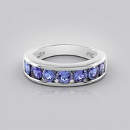 Anello in argento con Tanzanite