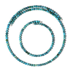 Parure in acciaio con Turchese (Riya)