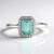 Anello in argento con Smeraldo Color Paraiba