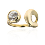 Gouden ring met een zirkoon (de Melo)