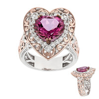 Pink Topaz Silver Ring (Gems en Vogue)