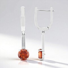 Orecchini in argento con Sfalerite