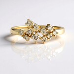 Anello in oro con Diamante Cioccolato I2 (SUHANA)