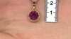 Zilveren hanger met een Roze Fluoriet