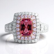 Brasilianischer Pinkfarbener Turmalin-Goldring (CIRARI)