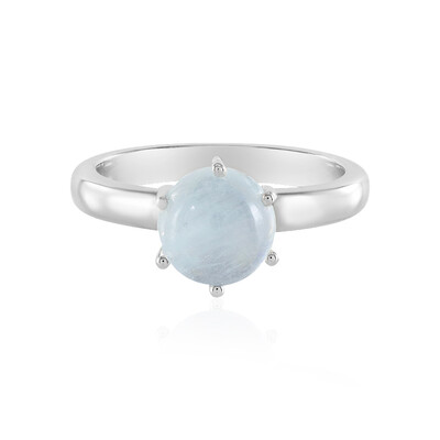 Anello in argento con Acquamarina Brasiliana