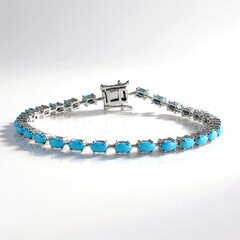 Bracciale in argento con Turchese Sleeping Beauty (Faszination Türkis)