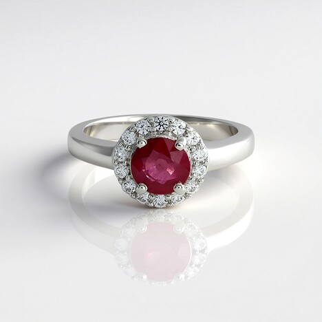 Anello in argento con Rubino Bemainty