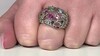 Zilveren ring met toermalijnen