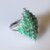 Anello in argento con Smeraldo Brasiliano