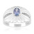 Unheated Lilac Tanzanite Silver Ring