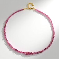 Collana in argento con Zaffiro Rosa del Madagascar