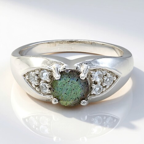 Anello in argento con Spectrolite