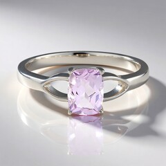 Anello in argento con Ametista Rose de France