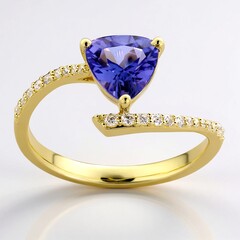 Anello in oro con Tanzanite AAA (CIRARI)
