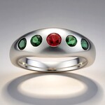 Anello in argento con Tormalina Rosa Brasiliana (Pallanova)