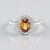 Bague en argent et Zircon mandarine