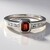Anello in argento con Zircone Mogano