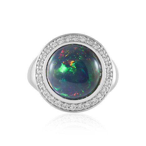 Zilveren ring met een Mezezo opaal