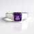 Anello in argento con Ametista Siberiana