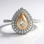 Anello in oro con Morganite AAA (CIRARI)