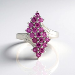 Anello in argento con Rodolite
