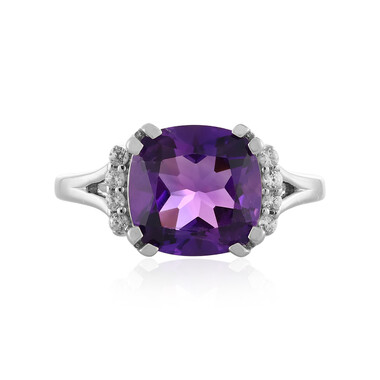 Anello in argento con Ametista Siberiana
